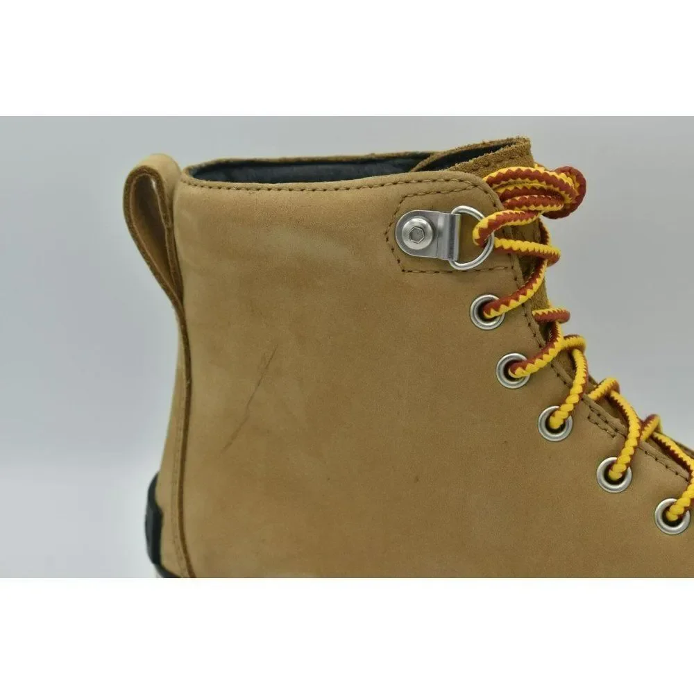 Sorel Mens Size 10.5 Caribou Six‎ Waterproof Leather Tan Buff Rain Winter Boots